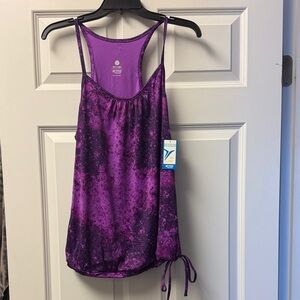 Active Old Navy Purple Loose Fit Tank Top - Drawstring Bottom - Size L